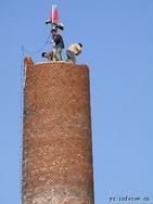 砖烟囱拆除加高工程施工