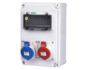 多功能便携式插座箱 16A工业防水插座箱 塑料电源插座箱
