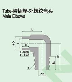 多尺寸供应订做中高压Tube-对焊四通接头焊接式外螺纹卡套接头高压对焊四通卡套接头标准