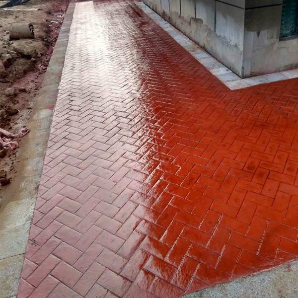 黑龙江绥化彩色水泥压花地坪承接全国各地压模混凝土