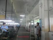 &#8203;铁皮厂房工厂高压喷雾降温系统设备