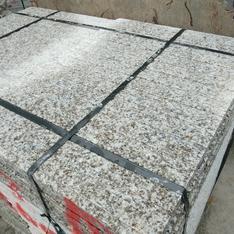 公园小区户外地铺板 铺装效果图 衡阳芝麻白花岗岩石材 