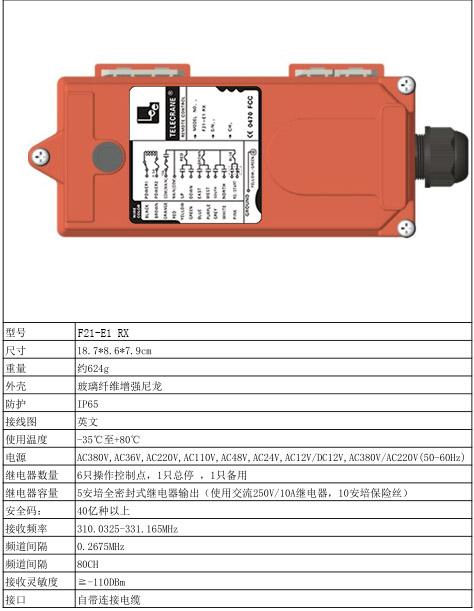 尼纤加固外壳工业遥控器F23-BB