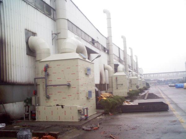 昆山格瑞雅有机废气处理设备喷淋塔工程
