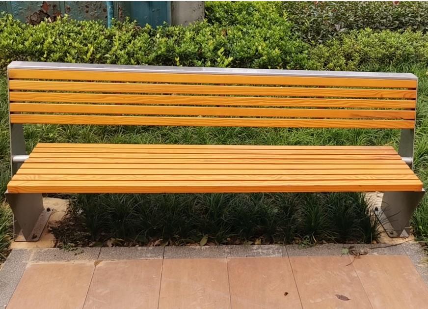 户外不锈钢座椅小区公园长椅户不锈钢塑木长条凳