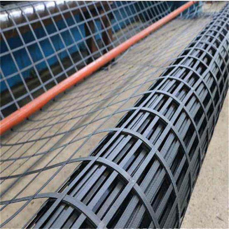 钢塑土工格栅50KN双向土木格栅80KN道路工程用增强加筋钢塑格栅