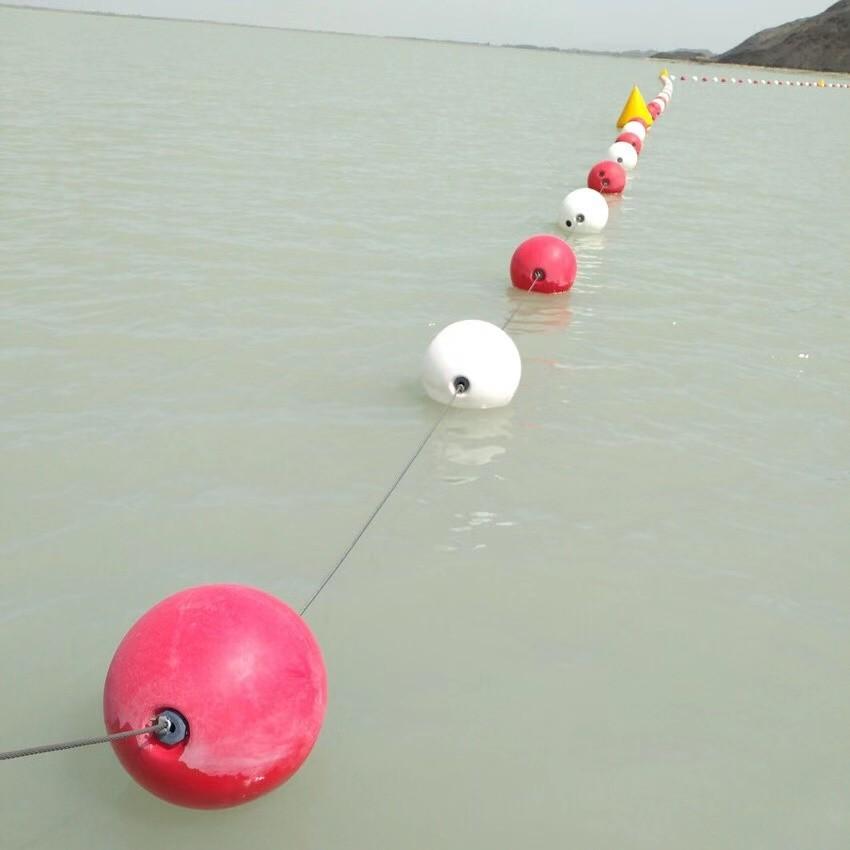 江河湖泊七彩浮球 水上赛道划分浮子 沉船区警戒浮球