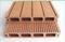 甘肃兰州25*140圆孔红木色木塑地板，方孔塑木户外栈道价格
