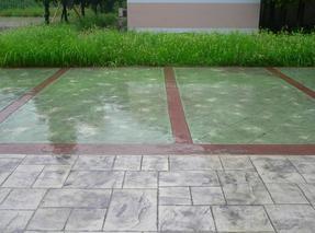 广西柳州混凝土彩色压花地坪景观工程绿化工程