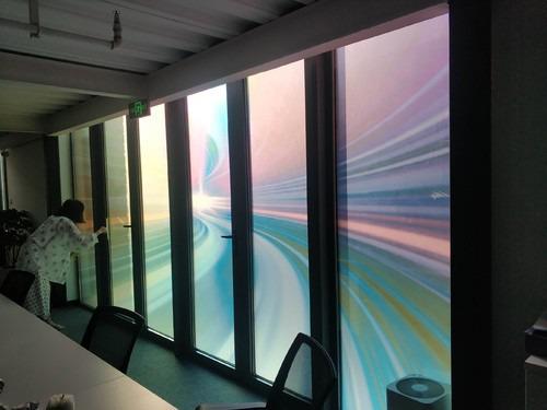 彩色膜阳台贴膜阳光房贴膜公司济南玻璃贴膜团队