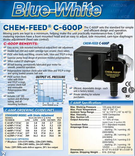 CHEM-FEED蓝白计量泵