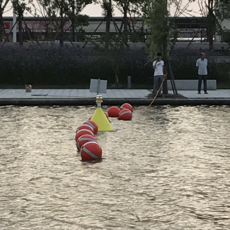 全新塑料拦截船只警示浮球 危险区域标识浮体