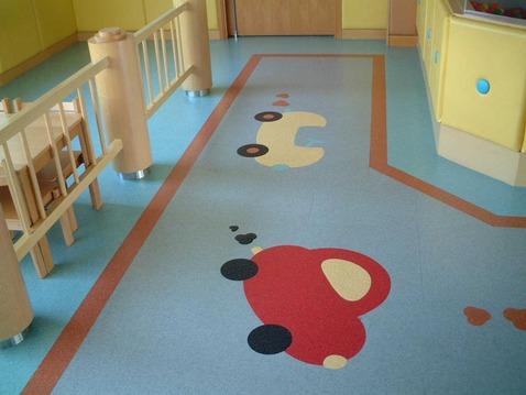 彩绘地板，幼儿园专用地板