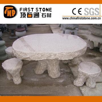 树根形状花岗岩桌椅套装GCF4005A