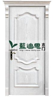 白色混油门，时尚实木烤漆门