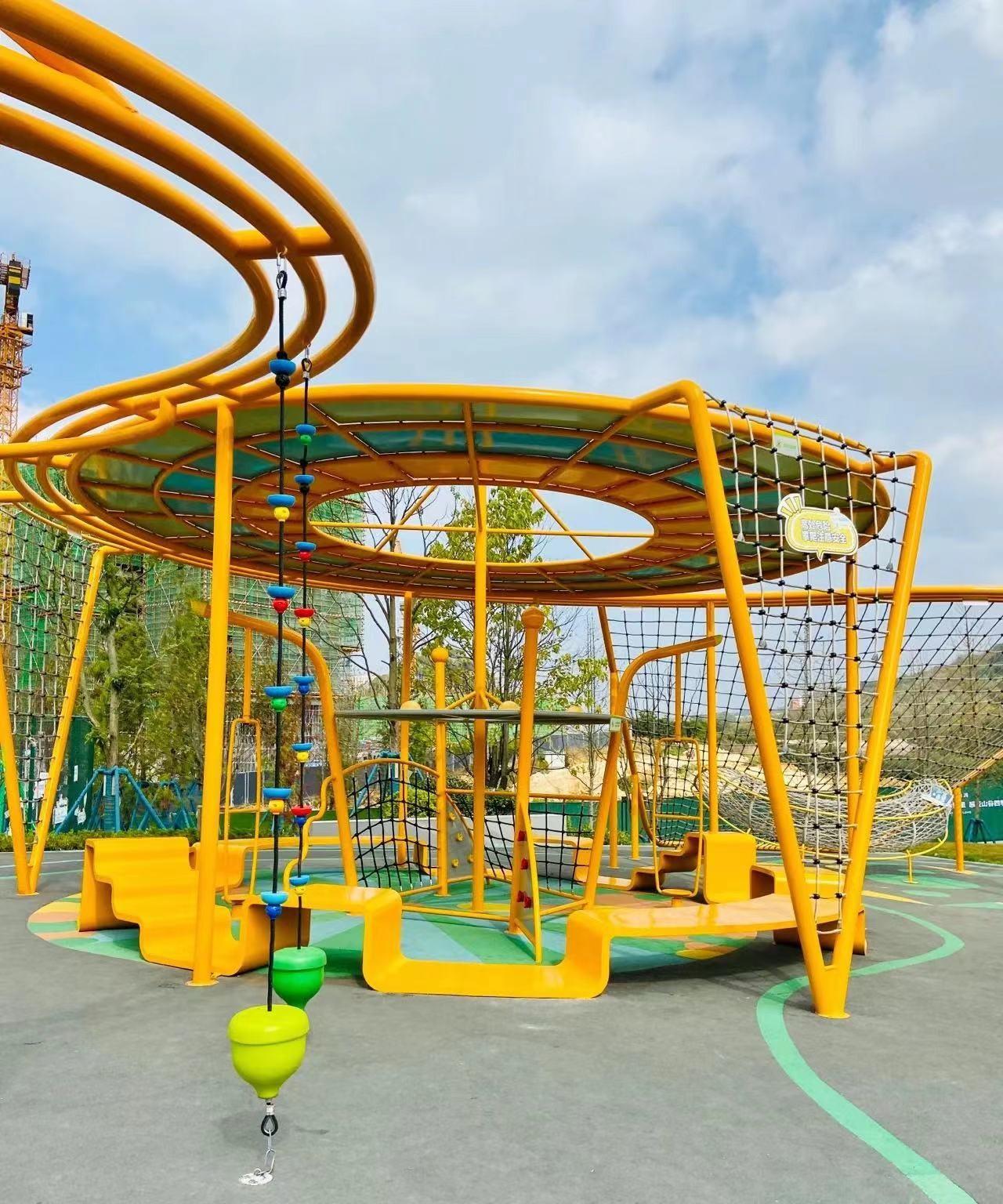 户外攀爬网多功能儿童爬行体能拓展游乐设施无动力乐园生产厂家