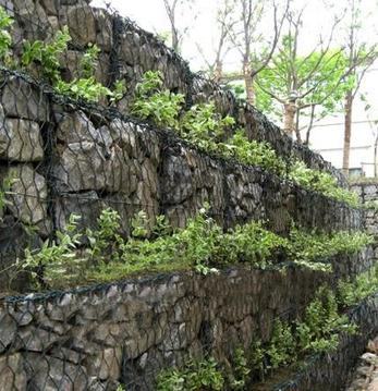 生态护岸宾格网挡墙 生态护坡pvc宾格网垫