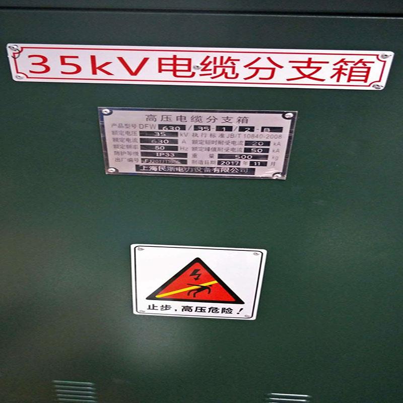 供应保定35KV一进二出铜排连接电缆分支箱