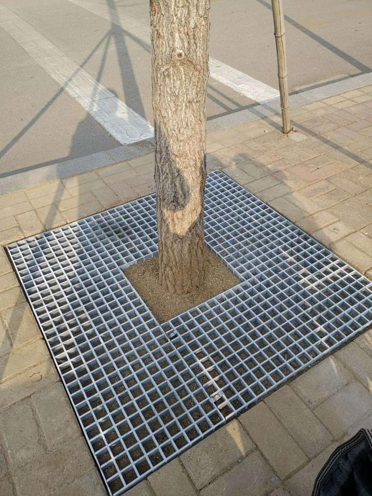 安徽森凯莱厂家直供玻璃钢树池盖树脂树篦子市政塑料树篦子