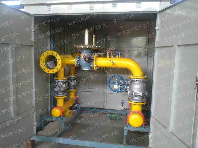北林区天然气锅炉接入燃气调压柜润丰燃气设备提供