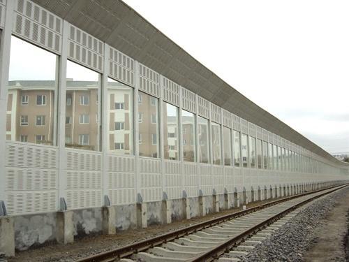 8203;组合型透明声屏障 铁路高架高速公路轻轨隔音降噪声屏障