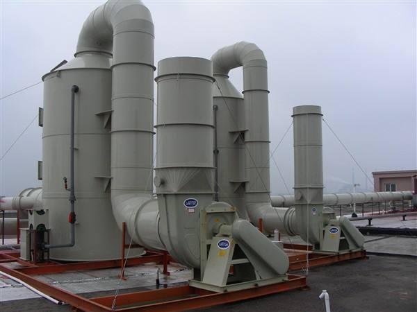 工业废气处理设备PP喷淋塔PP洗涤塔PP废气塔定做安装