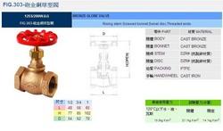 台湾RING东光阀门FIG.303砲金铜球形阀