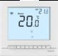 海林220V二管制液晶温控器/HAILIN&#16079;动HL9023DB2-L白色温控器