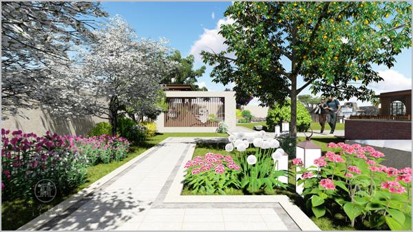 青岛私家别墅花园庭院设计施工