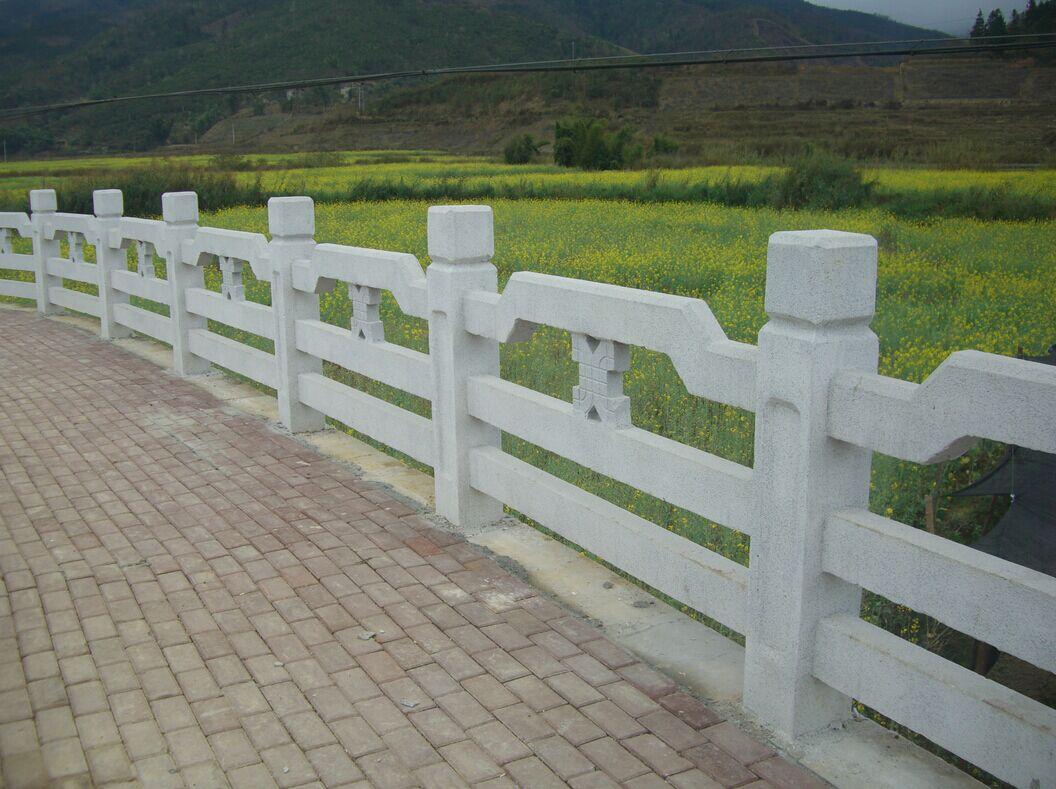 仿石护栏，铸造石护栏，河堤护栏