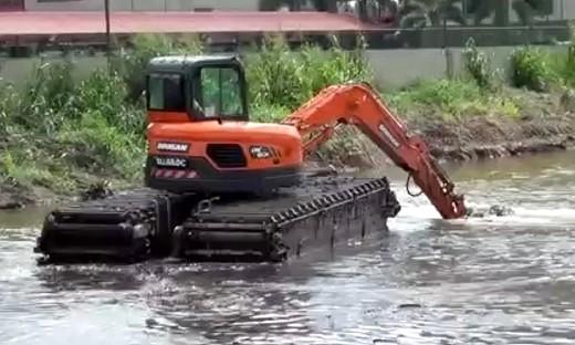 水上挖机出租改装水挖出租