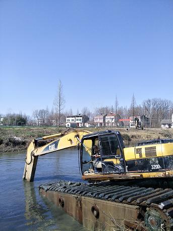 湿地挖掘机出租水陆挖机出租