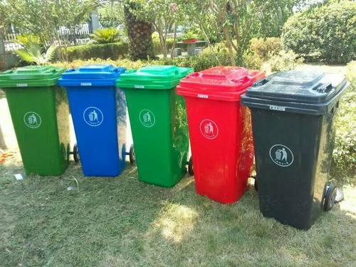 汉中小区塑料垃圾桶结实耐用，宁强公园分类垃圾桶生产批发厂家