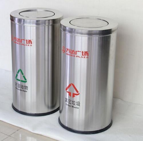 渭南户外环保垃圾桶款式多，大荔不锈钢室内单桶厂家批发