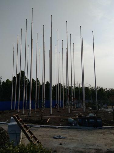 亳州11.8米旗杆交付利辛电动旗杆厂制造涡阳旗杆