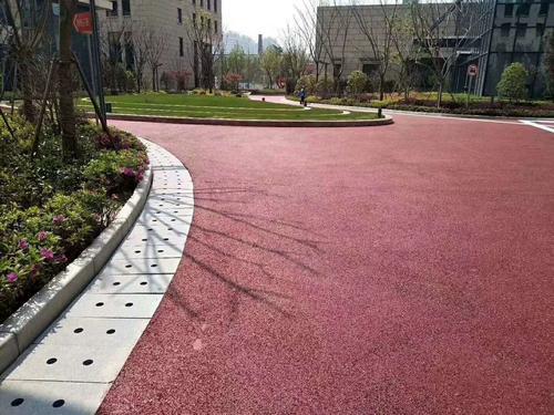 北京彩色透水混凝土，上海誉臻彩色透水地坪材料施工