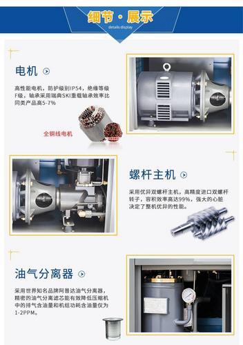 南京地区鲍斯螺杆空压机玩具厂专用18KW螺杆空压机