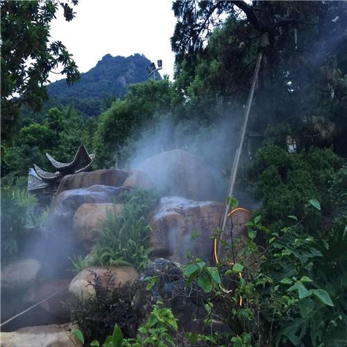 园林假山水池景观人造雾设备工程
