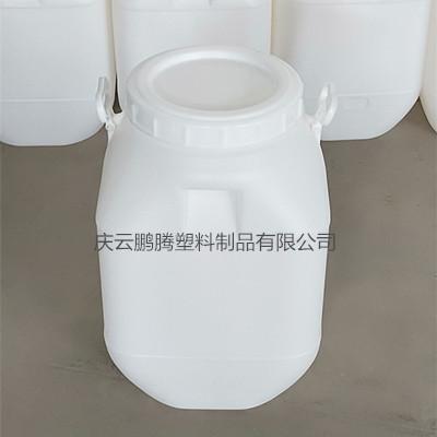 白色方形50升塑料桶50公斤蓝色塑料桶