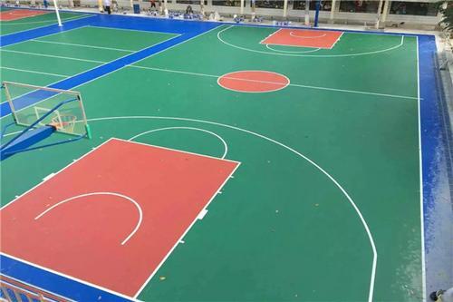 丙烯酸篮球场施工建设-塑胶篮球场专业施工建设工程厂家