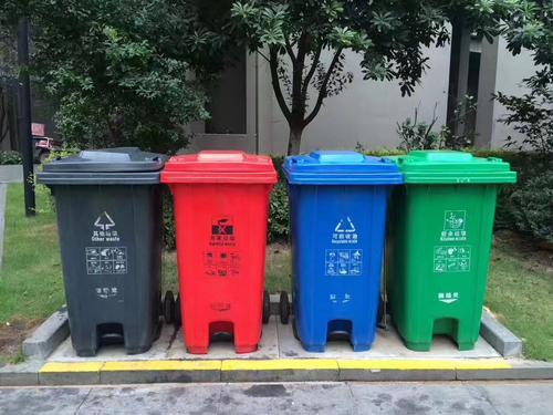 西安垃圾分类桶厂家热销，小区三分类塑料垃圾桶，市政四分类垃圾桶厂家供应