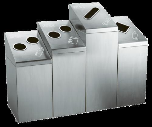 宝鸡景区不锈钢两分类垃圾桶厂家，四分类塑料垃圾桶果皮箱专业定做
