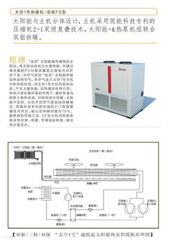 低温型空气能热泵采暖 空气源热泵/太阳能采暖方案