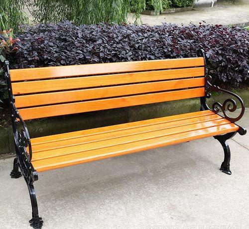 洛阳高品质压铸铝合金公园座椅厂家定做铸铁平凳长椅