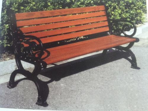 中卫塑木园林座椅厂家定做防腐木公园休闲凳