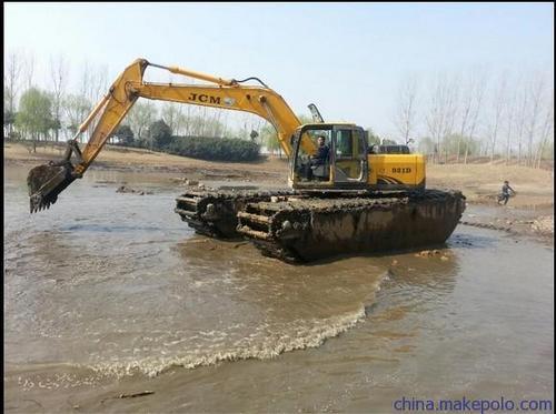 铜川周边水陆挖掘机出租湿地钩机租赁