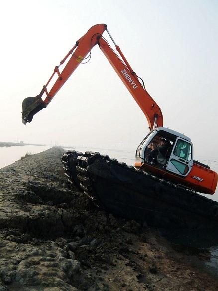 荆州周边水陆挖掘机出租服务