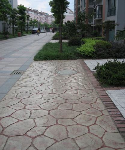 上海景琪供应全国彩色压模 压花地坪材料批发直销  专业施工队伍施工