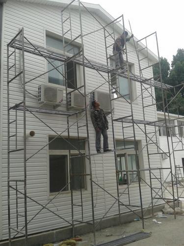 贵州外墙装饰板PVC彩色扣板轻钢别墅板旧房改造墙体板仿木纹
