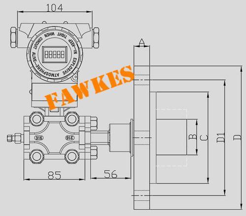 美国FAWKES福克斯进口单法兰液位压力压差变送器